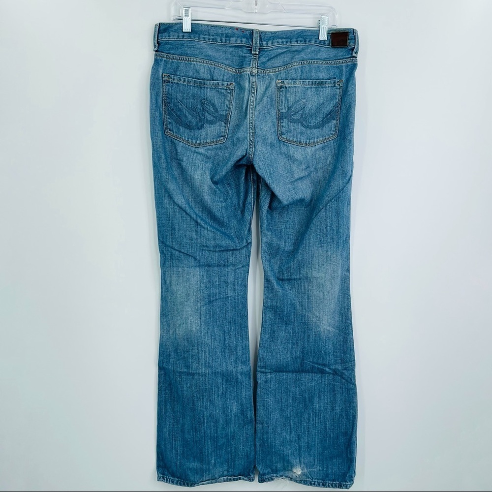 X2 Denim Boot Cut Jeans Womens 10 31 Blue Relaxed Fit Medium Wash Mid Rise - Picture 4 of 13